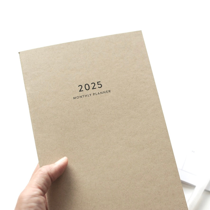 2025 Big Monthly Planner - Kraft